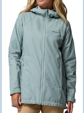 Columbia NWOT Women’s XXL Omni-Tech Switchback II Lined Long Jacket Crushed Blue